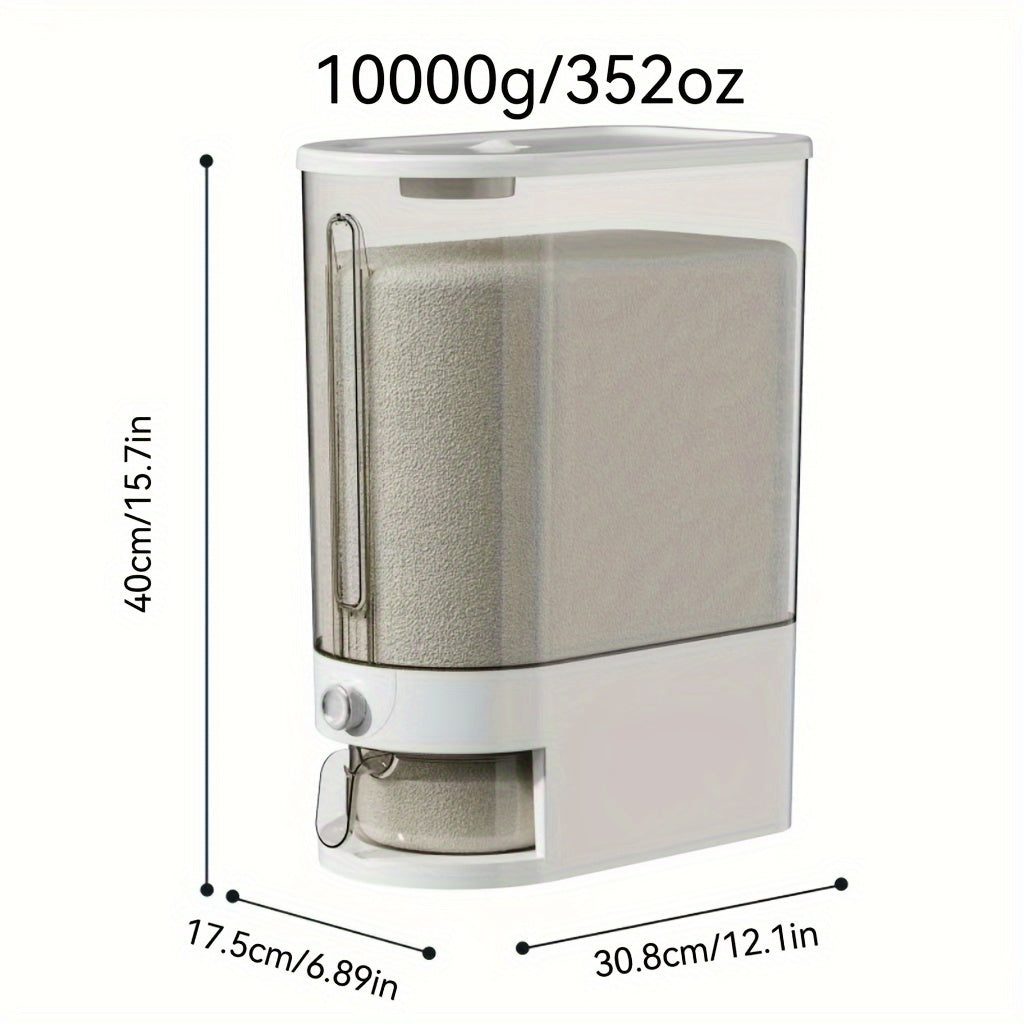 Oziq-ovqat uchun havo o'tkazmaydigan saqlash konteyneri, o'lchov stakan bilan, 176oz 352oz, namlikka chidamli