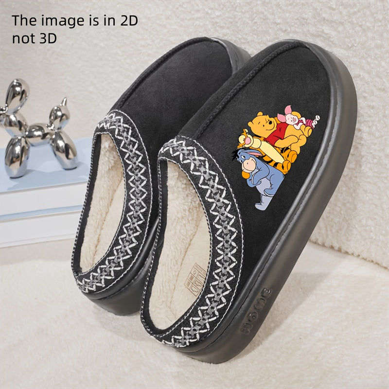 Женские однотонные кружевные тапочки, для дома и улицы, тёплые, с толстой подошвой