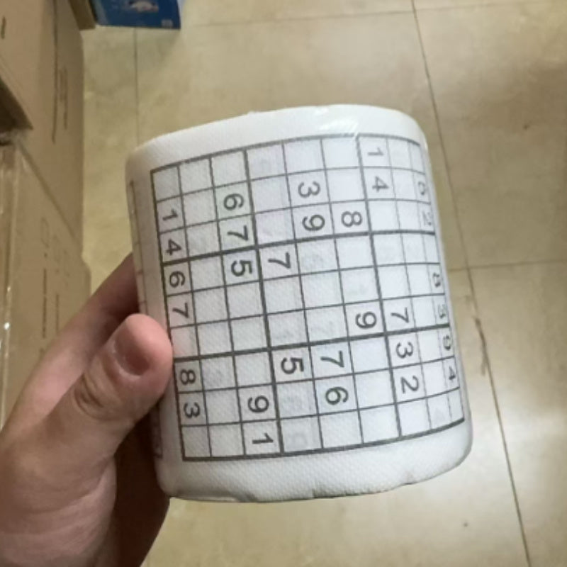 Креативный рулон бумаги для печати судоку для математических игр и украшения вечеринок