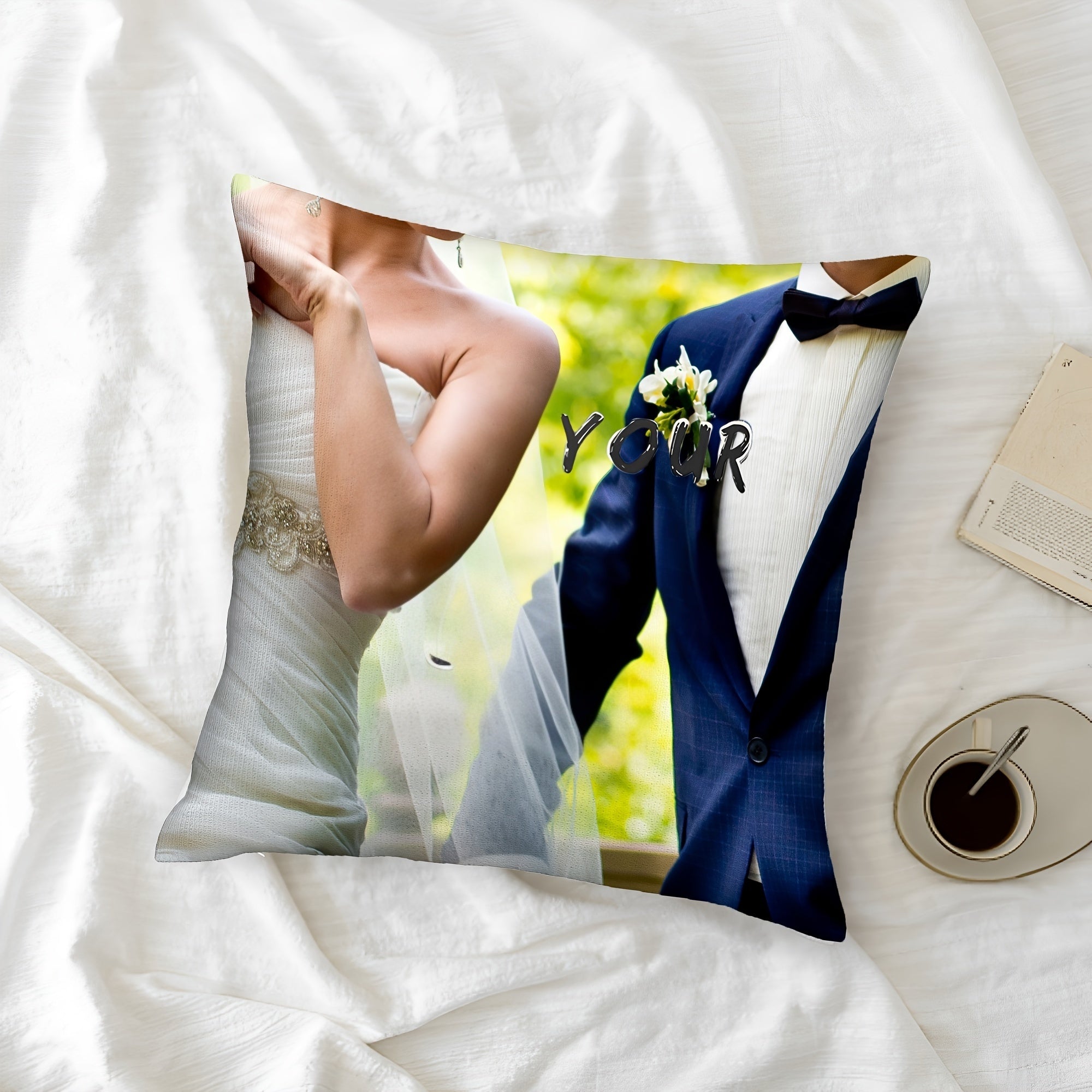 Single-Sided Decorative Pillow Cover for Valentine's Day Christmas Thanksgiving New Year