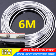 Car Door Chrome Molding Trim Strip Edge Scratch Guard Protector Roll 6m