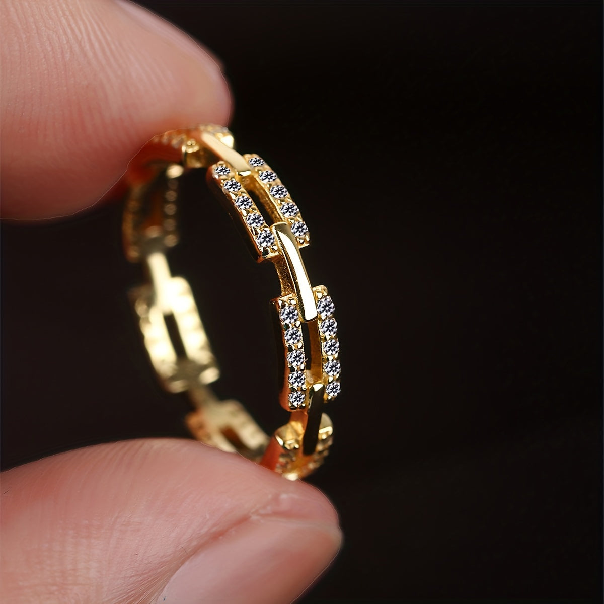 Sterling Silver Ring with Cubic Zirconia April Birthstone for Women