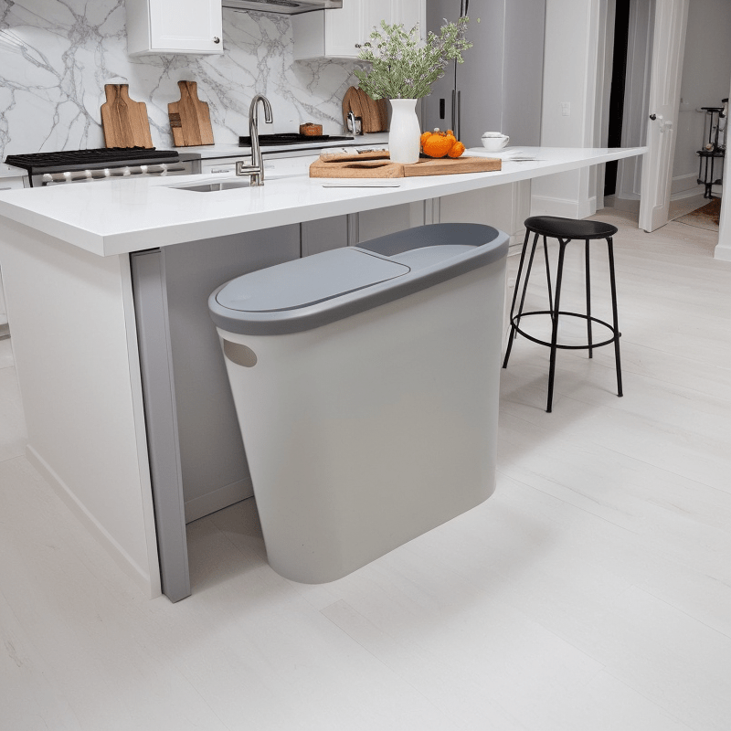 Innovatsion ochilish bilan joyni tejovchi bosimli chiqindi qutisi, mustahkam, hidi o'tkazmaydigan