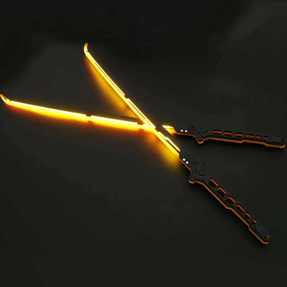 LED Illuminated Samurai Sword Replica 80cm Acrylic Cyberpunk Katana for Cosplay Party Photography