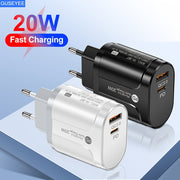 20W USB C Charger for iPhone 15/14/13/12 Fast Charging Travel Adapter with Quick Charge Plug