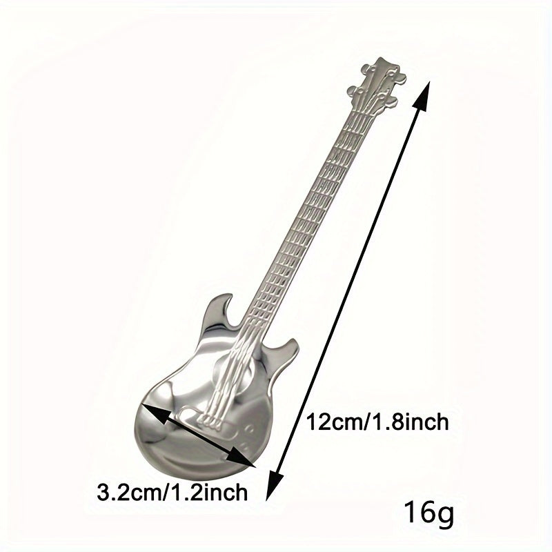 2, 4 yoki 6 dona rostlangan po'latdan yasalgan gitar qoshiqchalari, shirinliklar va sovg'alar uchun
