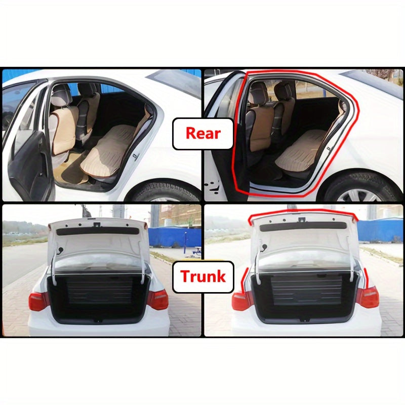 Tira de sello de goma para puerta de coche, impermeable, insonorizada, a prueba de ruido, borde, 5m