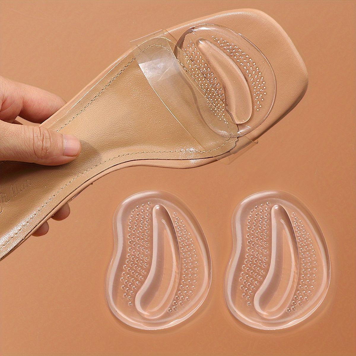 Women's Silicone Invisible Half Size Pads for Forefoot Comfort
