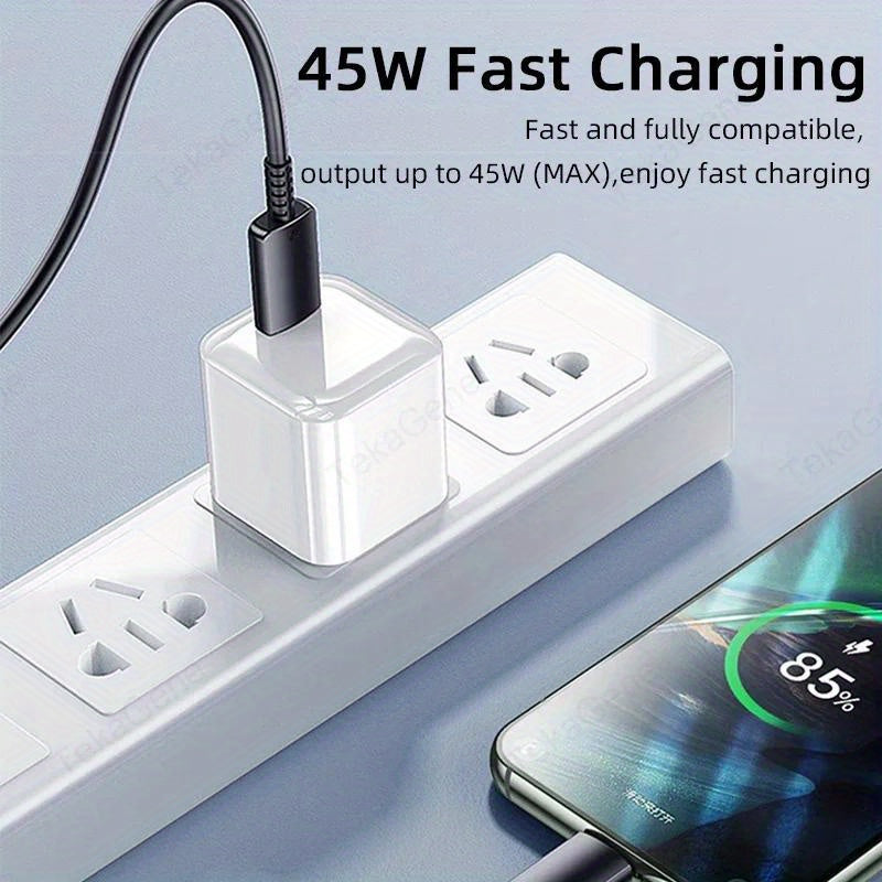 45W USB Type C Fast Charging Cable for Samsung Galaxy S20 S23 Ultra Note 20 A54 A13