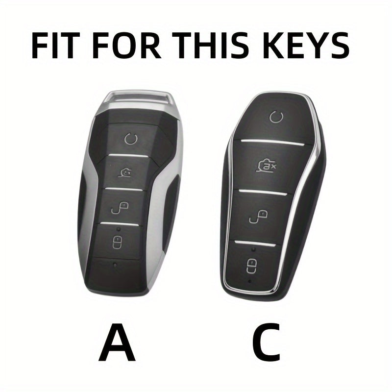 Unisex TPU kalitfob qopqog'i elektr avtomobil modellari uchun, yupqa, bardoshli himoya