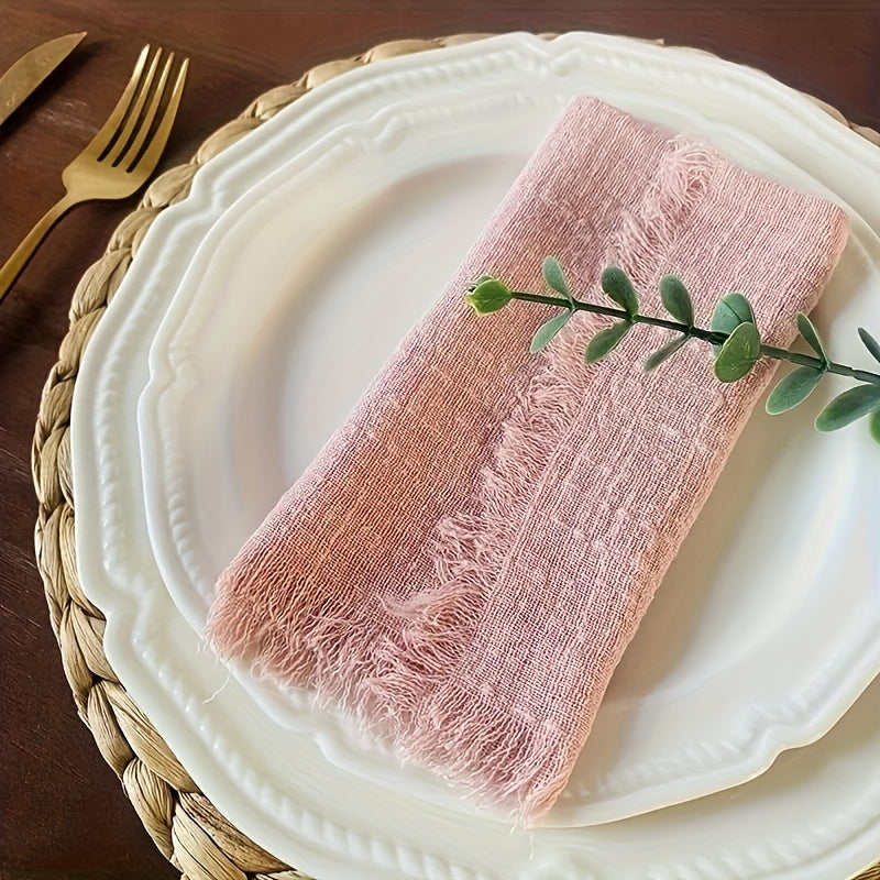 50-Pack Cotton Square Napkins for Weddings Dinners Cafes and Parties 32cm x 32cm