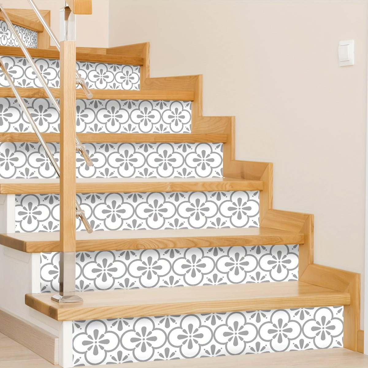 Geometric Minimalist Stair Decals Self-Adhesive PVC Home Decor