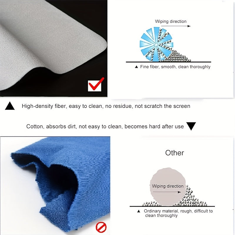 Microfiber Cleaning Cloths for Screens and Keyboards in Multiple Sizes
