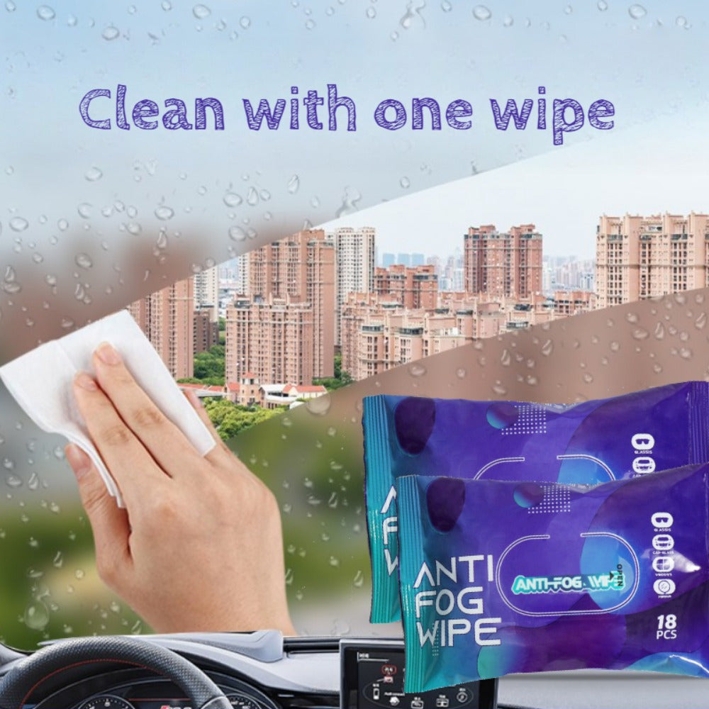 18 ta Anti-fog Wipes to'plamini oling, ular ko'zni tozalash va avtomobil oynalarini tozalash uchun qulay bo'lgan ko'p funksiyali to'qilmagan bitta varaqdan tayyorlangan. Ushbu tozalovchilar portativ, qulay va bitta tozalash yechimini taqdim etadi.