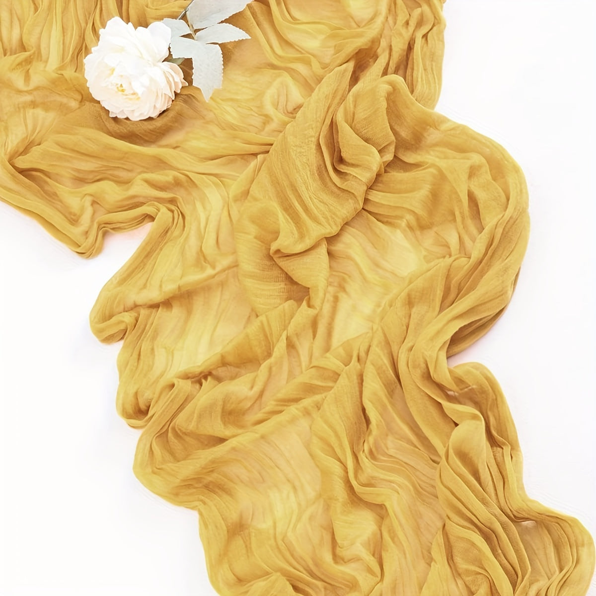 Boho Style Cheesecloth Table Runner for Weddings, Parties, Home Decor