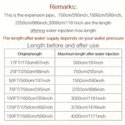 Расширяемый резиновый садовый шланг с герметичными соединителями для полива участка