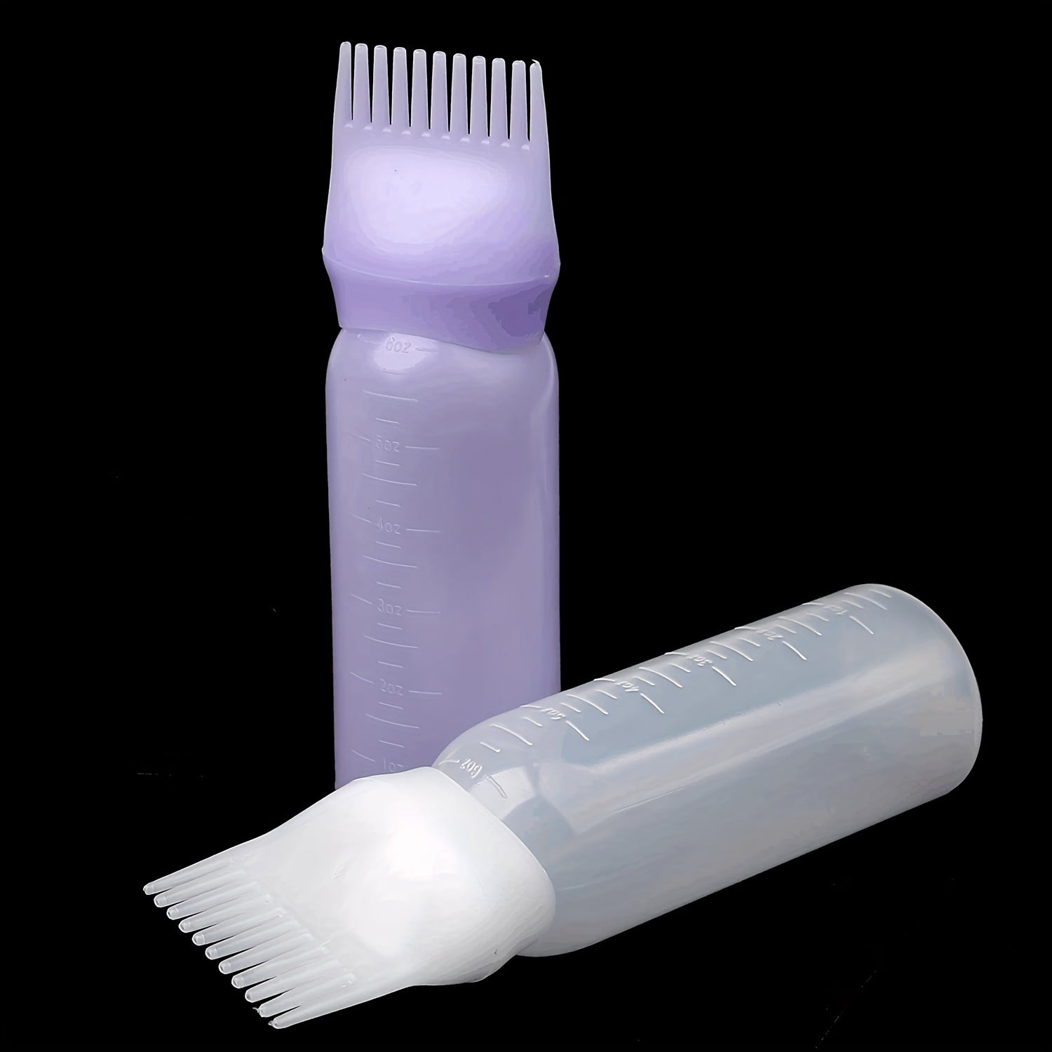 Peine profesional para raíces del cabello, aplicador de estilo, botella de champú, herramienta duradera para el cabello