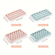 Home Kitchen Ice Cube Tray With Lid Reusable Ice Mold For Refrigerator