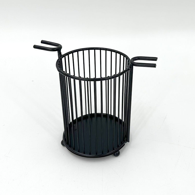 Metall hammom tashkilotchisi, qirqishli tish cho'tkasi, ruchka saqlash uchun kadi