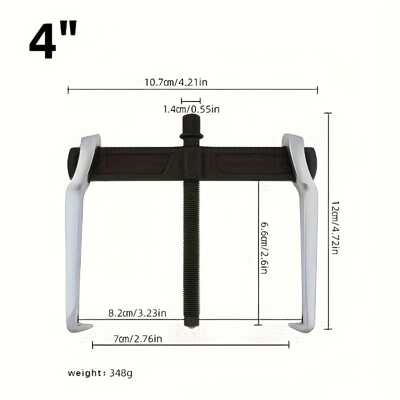 2-Jaw and 3-Jaw Gear Puller Set Adjustable Bearing Removal Chrome Vanadium Steel