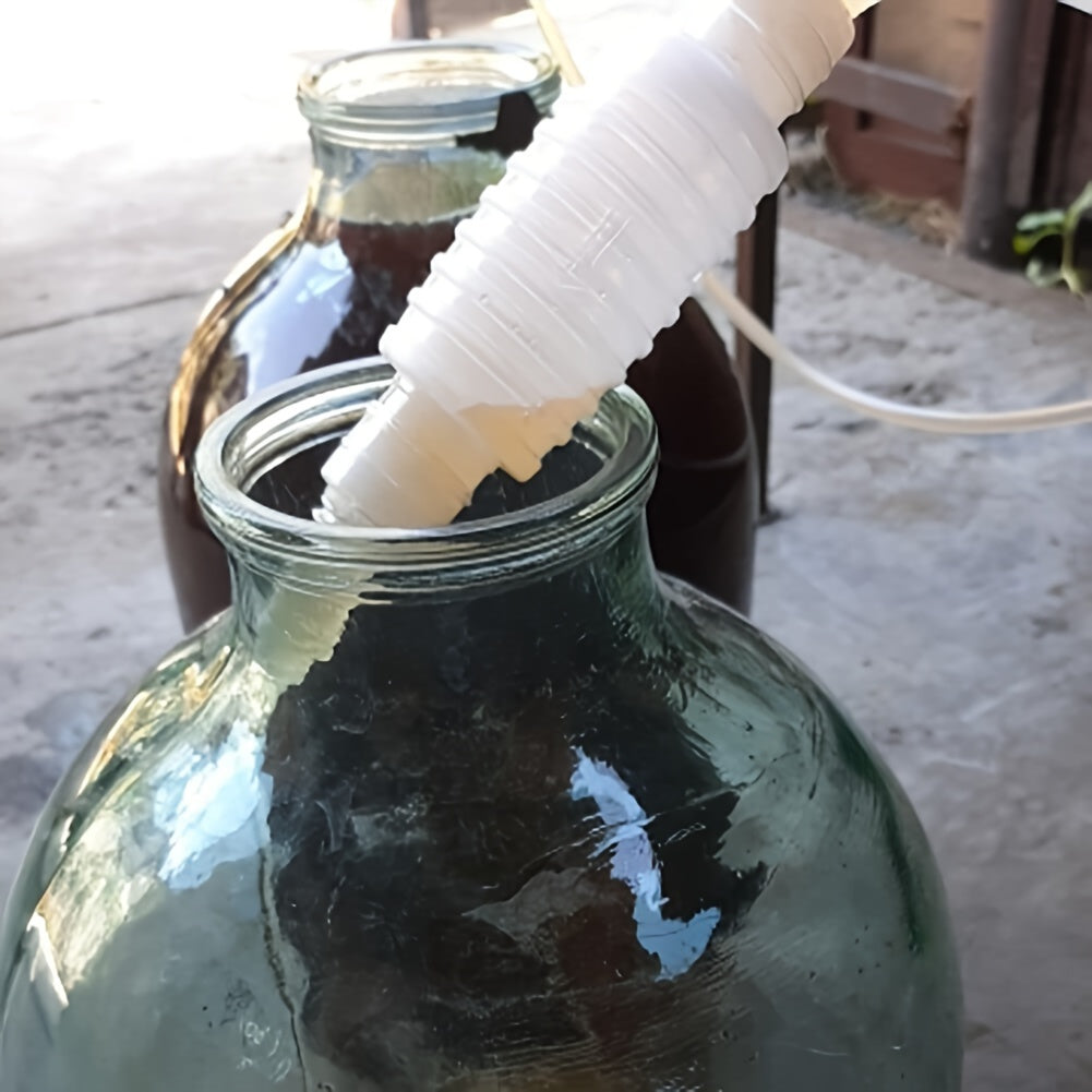 Plastic Wine Siphon Filter with Hose Clip for Home Winemaking and Brewing