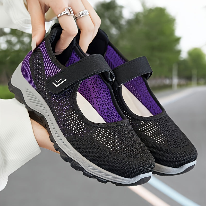 Zapatillas de moda transpirables para mujer, zapatos cómodos antideslizantes para caminar