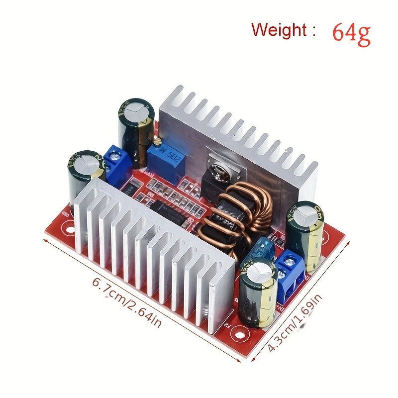 400W 15A DC-DC Boost Converter with Adjustable Voltage and Current for LED Lighting and Power Supply