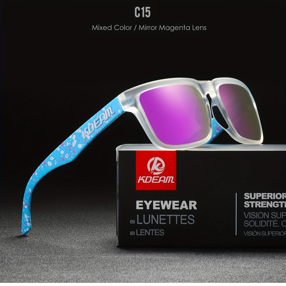 Erkaklar uchun kvadrat polarizatsiyalangan quyosh ko‘zoynaklari 31 ta jonli rangda ochiq havoda faoliyat uchun