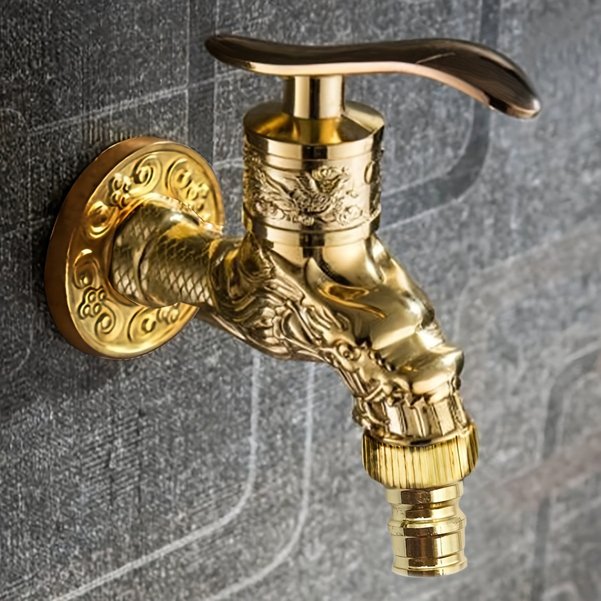 Bronze Retro Wall-Mounted Cold Faucet for Kitchen Bathroom Garden