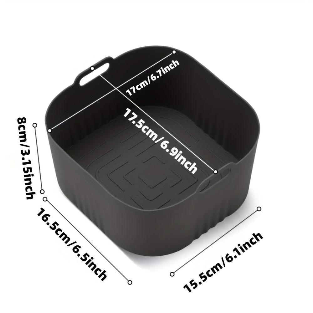 17cm Non-Stick Silicone Baking Tray for Air Fryer Roasting and Baking