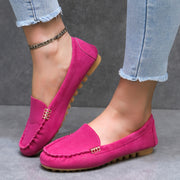 Women's Casual Flat Shoes Lightweight Slip-On Plain Toe