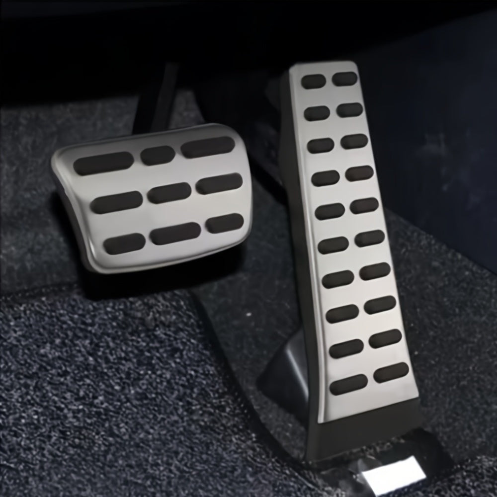 Stainless Steel Car Pedal Covers for Gas Brake Pedals Polished Finish