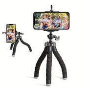 Foldable Octopus Phone Holder for iPhone and Cameras Durable Sponge Rubber