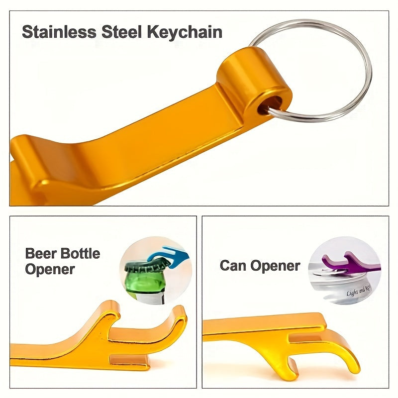 Personalized Keychain Bottle Openers Set of 36 for Gifts and Promotions
