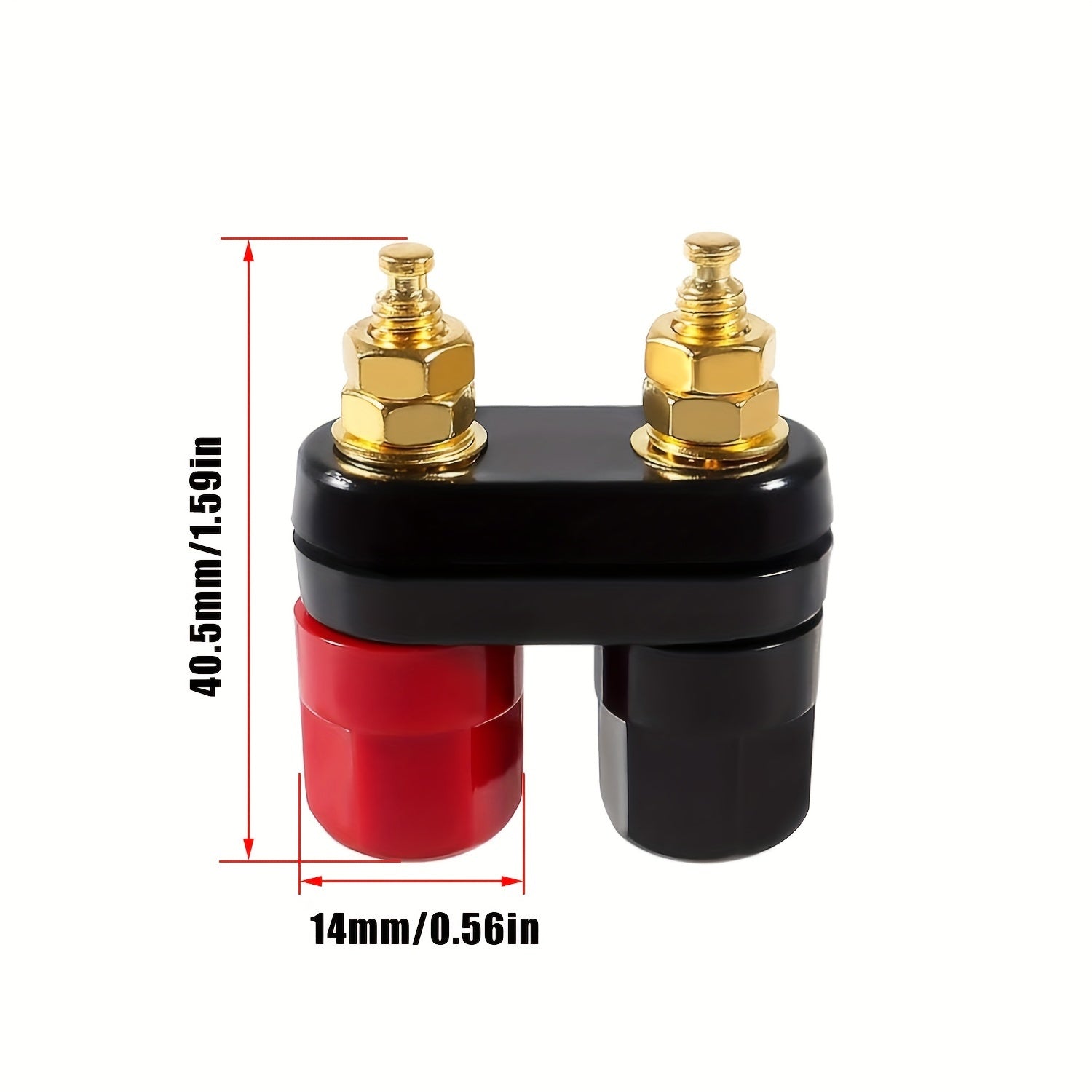 4MM Copper Banana Plug Jacks for Video Speakers Black Red Alloy Terminals