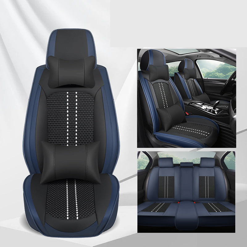 Universal Waterproof Faux Leather 5-Seat Car Seat Covers All-Season Protectors