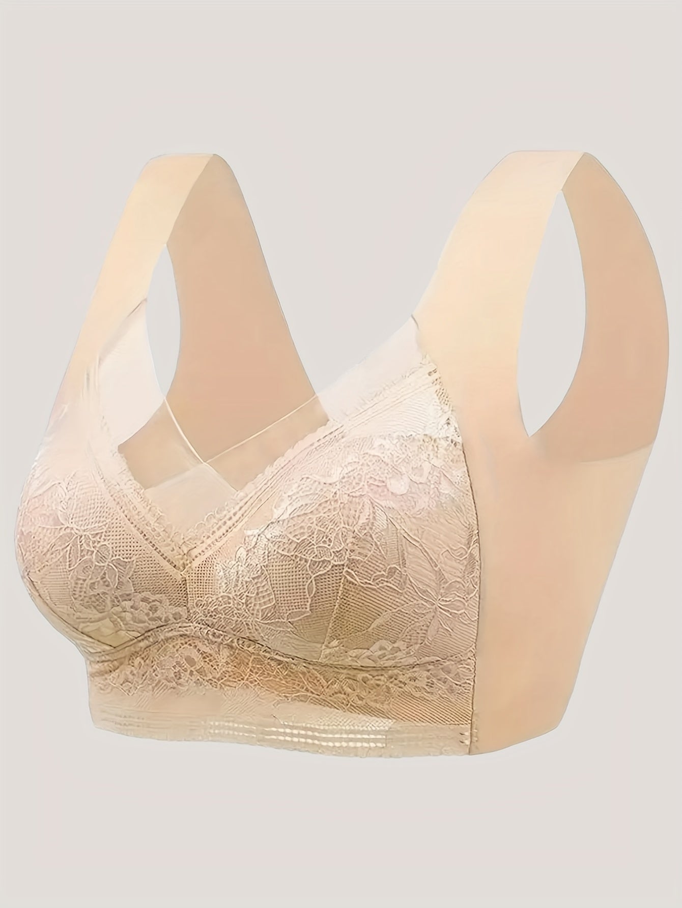 Women's Wireless Mesh Lace Bra Breathable Comfortable Underwear