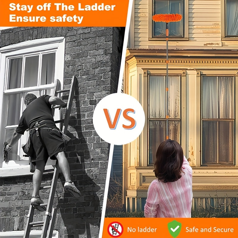 набор для мытья окон с выдвижной ручкой и скребками для ванной и кухни