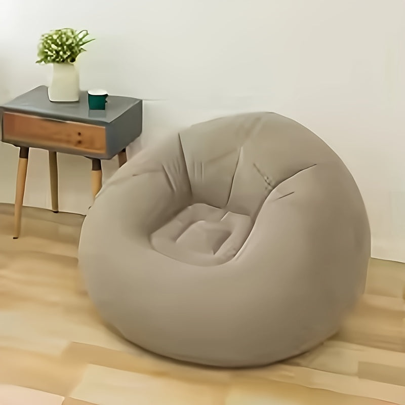 Inflatable Bean Bag Chair Multicolor PVC for Relaxation Outdoor Leisure