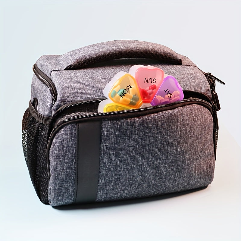 Large Capacity Weekly Pill Organizer Box with Daily Compartments BPA Free