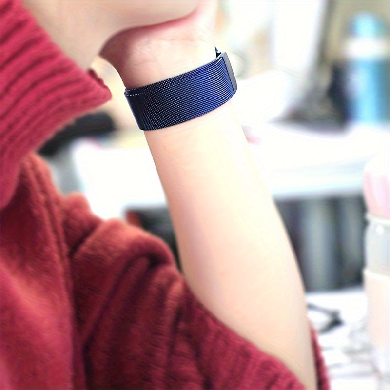 Stainless Steel Mesh Watch Band 20mm Magnetic Closure Compatible with Samsung Galaxy Watch 4 5 6 and Watch 4 Classic 5 Pro