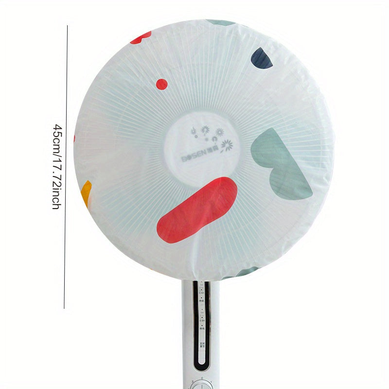 Set of 2 Round Electric Fan Covers for Floor Fans Waterproof Dustproof Home Use