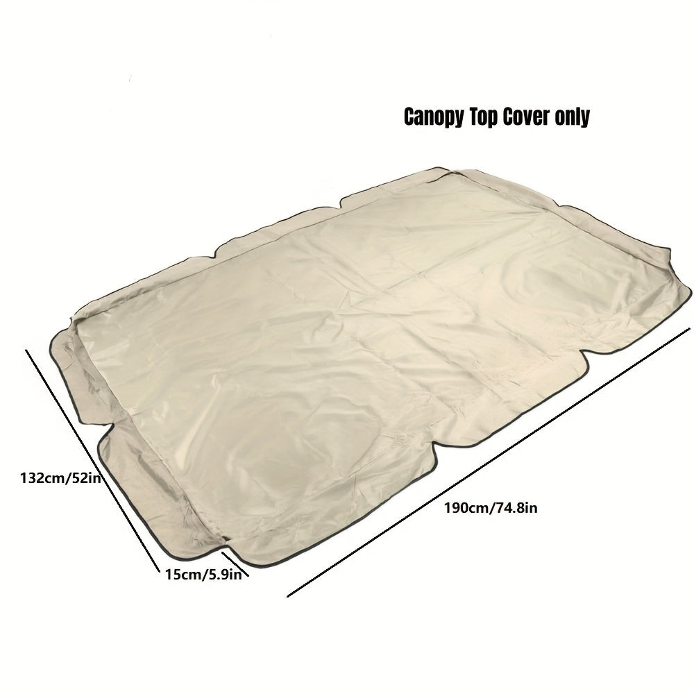 Waterproof Sun-Resistant Patio Swing Canopy Cover 190T Polyester Taffeta