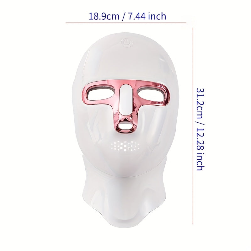 7 rangli Ayollar uchun Go'zallik Maska, USB orqali zaryadlanadigan, sensorli ekranli, ko'p funksiyali portativ yuz parvarishlash qurilmasi, qiz do'stingiz yoki 14 fevral uchun mukammal sovg'a.