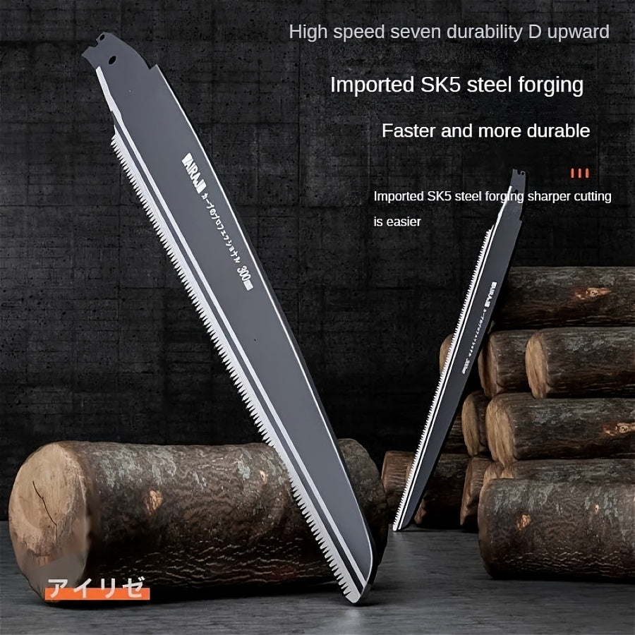 Japanese-Style Hand Saw SK5 Steel Laser Rust Prevention Gardening Woodworking