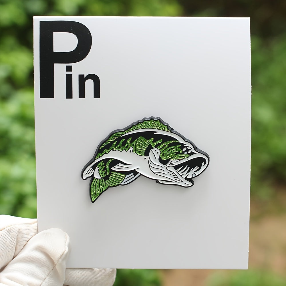 Koi Fish Enamel Pin for Men Zinc Alloy Fashionable Accessory