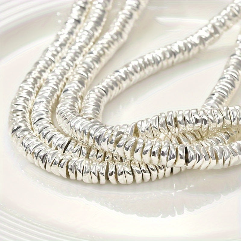 Hematite Spacer Beads for Jewelry Making 6x1mm Wavy Cutaway Beads for Bracelets and Necklaces