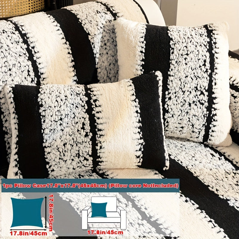 Современная плюшевая накидка на диван дышащая противоскользящая моющаяся подходит для различных размеров диванов для дома и офиса