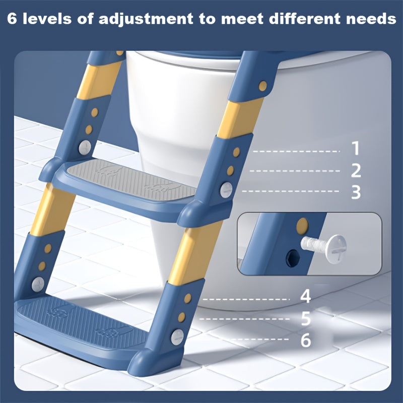 Bolalar uchun bukadigan hojatxona stuli va zinapoya bilan potty o'rgatish