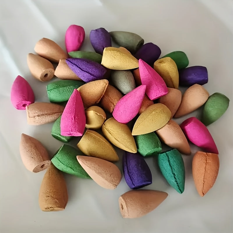 Sandalwood Rose Agarwood Incense Cones for Home Fragrance Yoga Relaxation Not Included